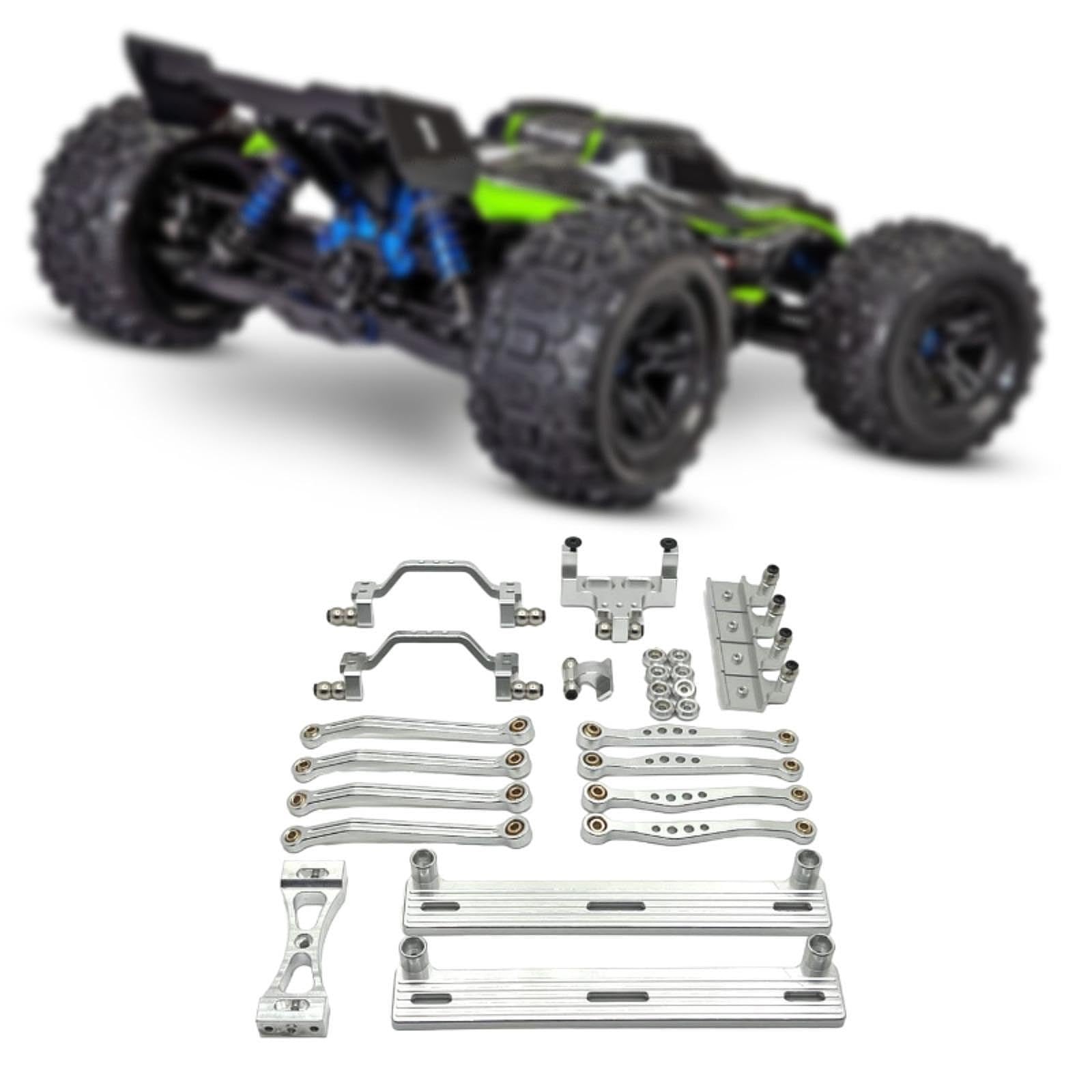 Kit De Mejora RC Metálico con Placa Lateral De Esquiva Y,Plata