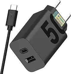 Carregador Turbo 50W USB-C – Potência Ultra Rápida com Cabo Tipo-C para Tipo-C Incluso – Compatível com iPhone 15, iPads, Samsung e Dispositivos USB-C - LAGUS IMP.