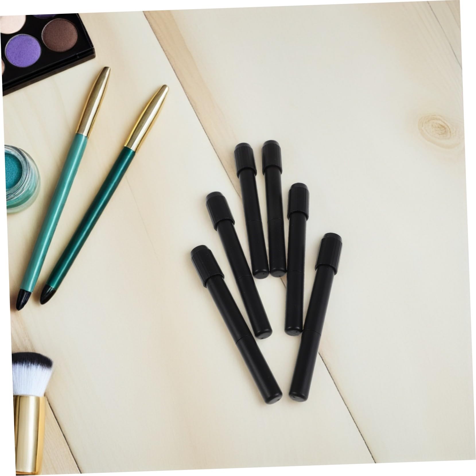 48 Stck. Teiliges Augenbrauenstift Verlängerer mit Dualkopf und Weichem Pinsel Universeller Halter für Präzises Formen Handliche Make-up Hilfe für Anfänger und Profis für Reisen