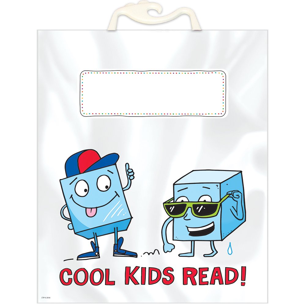 Creative Teaching Press Cool Kids Read Book Buddy Bag Classroom Organizer, 10.5 x 12.5 (Pack of 6) (8539)