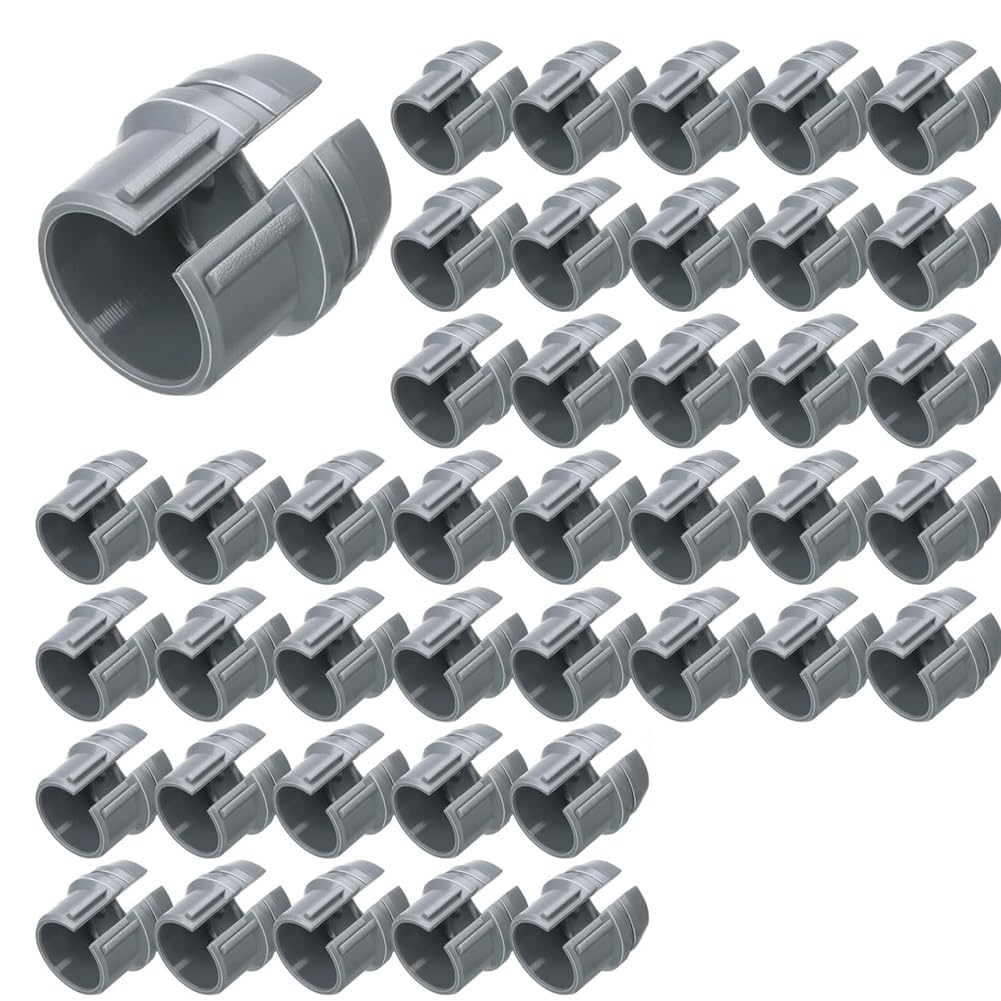 Littimoon 100Pcs Cable Connectors Non Metallic Cable Connectors Wire Fixing Buckle Snap Style Installation for Wiring 14/2-10/3 AWG,(1/2 Inch)