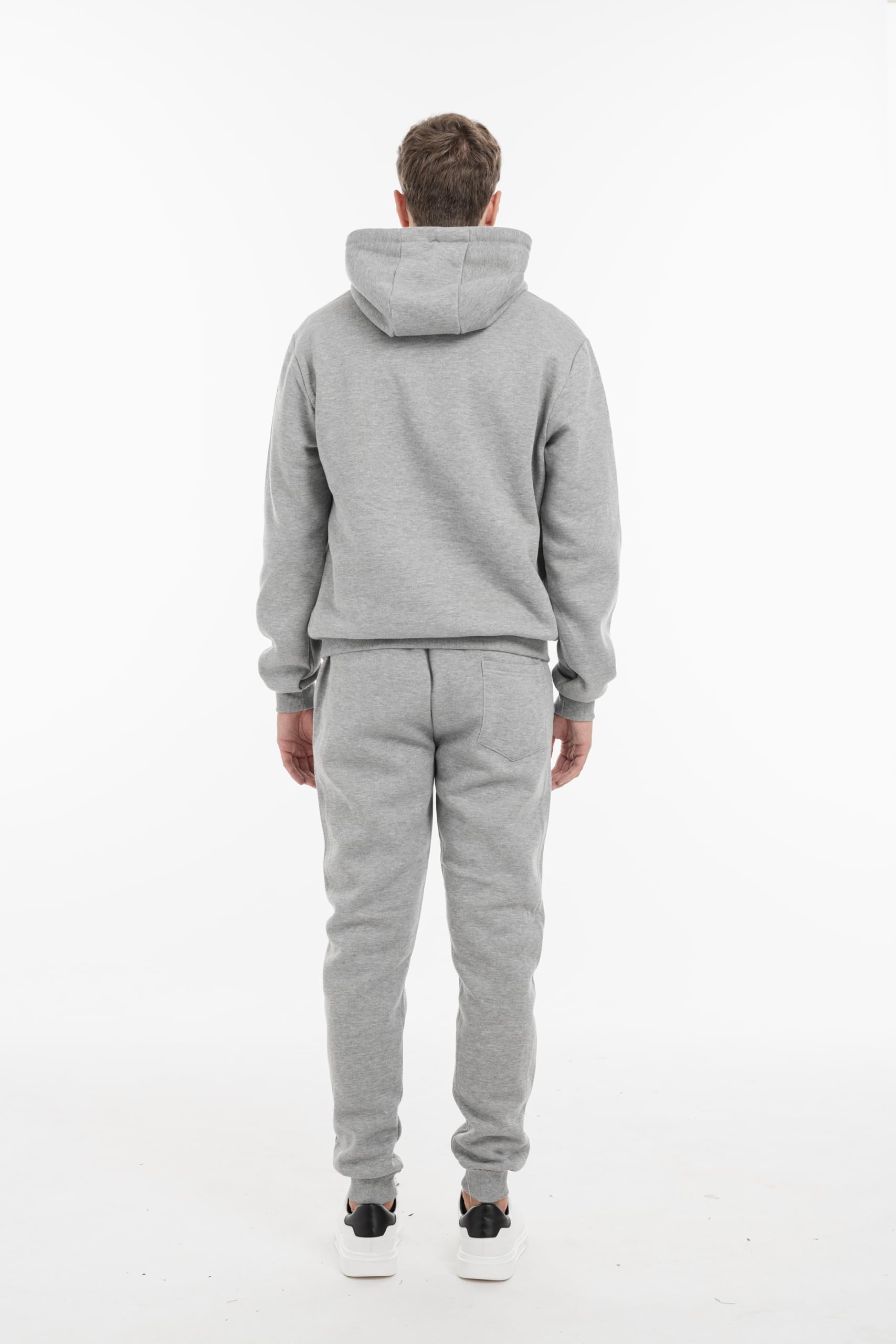 TONY BACKER Tuta Uomo In Cotone Sportiva Con Chiusura Zip Completo Tuta In Casa