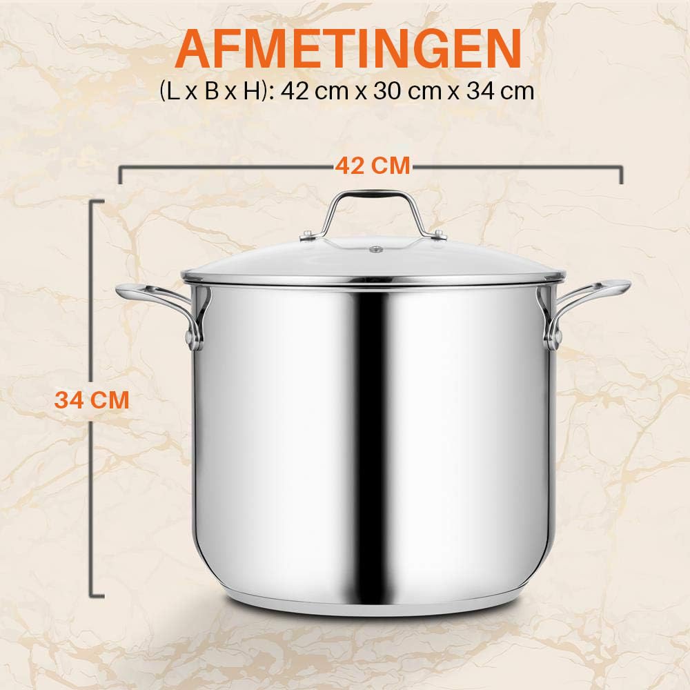 Demeyere Silver soep/kookpan 20cm - Inductie Geschikte Pannen Demeyere Silver soep/kookpan 20cm - Inductie Geschikte Pannen