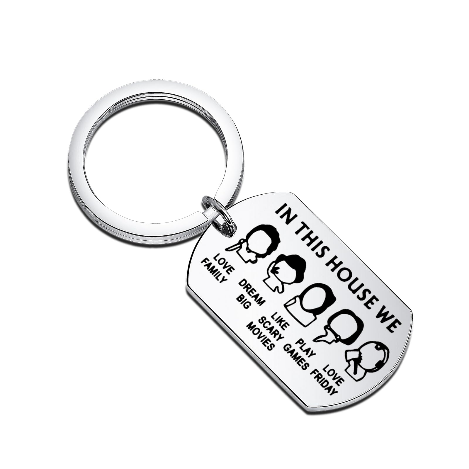 MYOSPARK Horror Story Classic Horror Movies Keychain Horror Movies Fans Gift