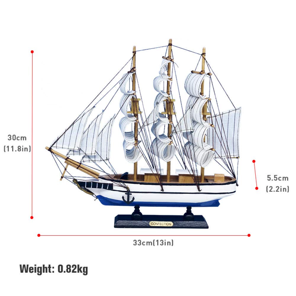 Segelboot-Modellbausätze im Maßstab 1:120, 30 x 33 x 5,5 cm, DIY, Schiffs-Bausatz, klassische handgefertigte Holz-Segelboote