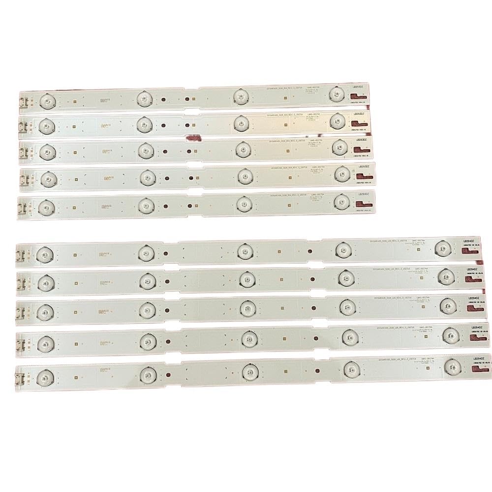 Bande de rétroéclairage LED for Grundig 43VLE6629 43VLE6524 43GFB6625 43VLE6621BP 43VLE5523BG 43VLE6629BR 43VLE6524BL 43GFB6627(10pcs Set for 1 TV)