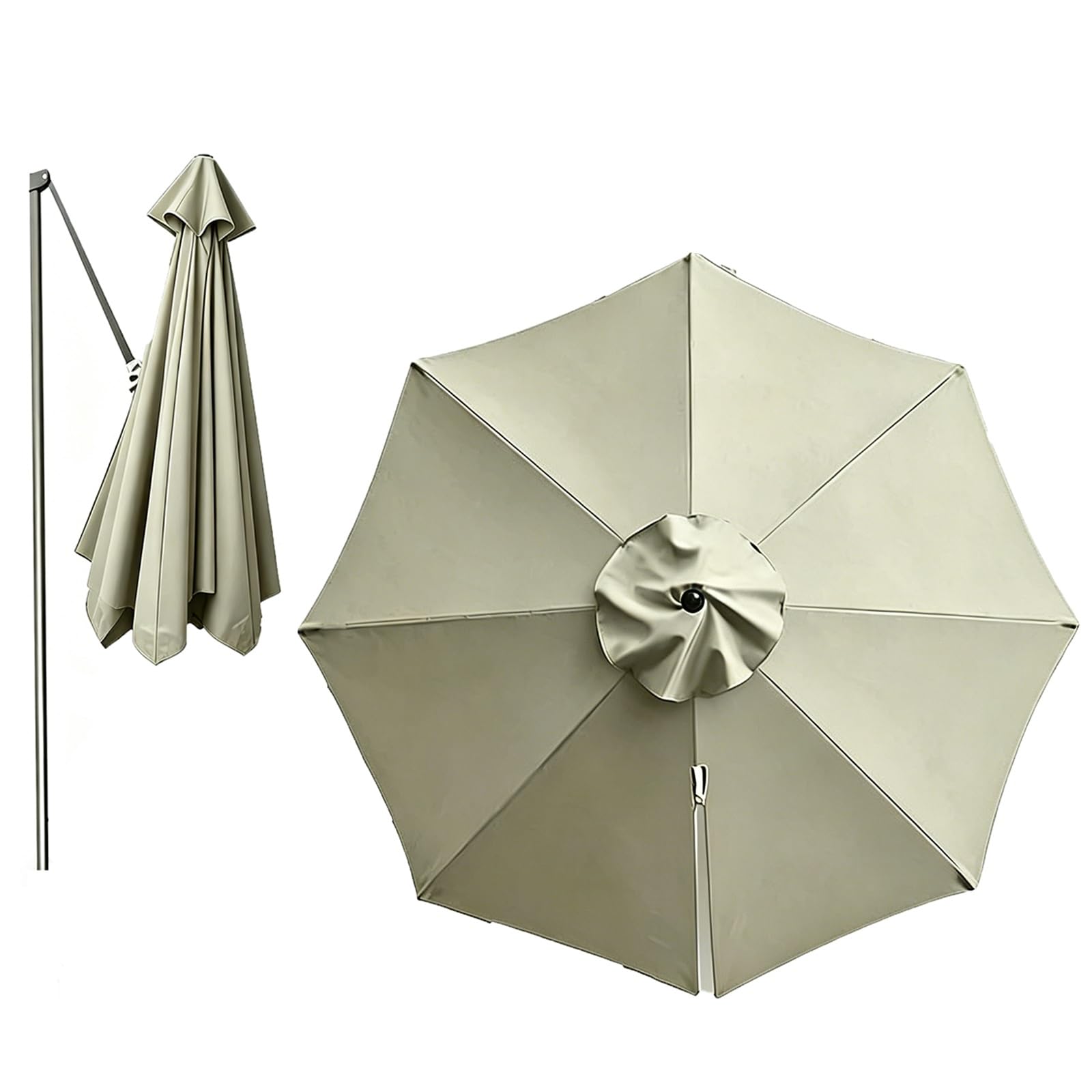 Replacement Parasol Canopy 8 Ribs for 3.0/3.35/3.5m Cantilever Umbrellas