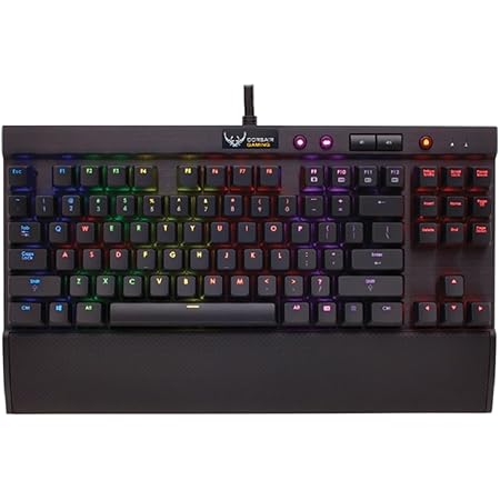 Corsair Gaming K65 RGB Compact Mechanical Gaming Keyboard - with Cherry MX Red Switches
