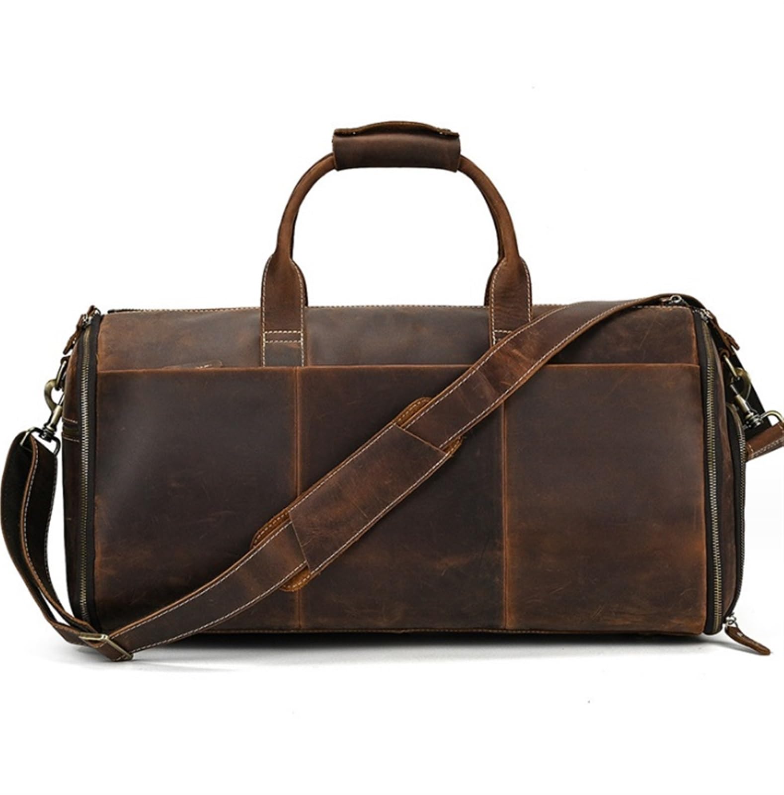 Bolsa Portatrajes Bolsa de Viaje Continúe Los Portatrajes Para Viajar Con El Bolsillo Del Artículo De Tocador, Petate De Cuero Para La Ropa Para Los Hombres Bolsa Portatrajes de Viaje Bolso Porta Traj
