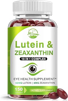 Lutein and Zeaxanthin Supplements, Eye Vitamin & Mineral Supplement, Multivitamin for Vision & Ocular Health with Omega-3, Protect and Enhance Your Eye Health Completely, 150 Softgels