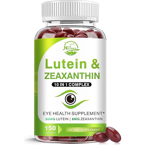 Lutein and Zeaxanthin Supplements, Eye Vitamin & Mineral Supplement, Multivitamin for Vision & Ocular Health with Omega-3, Protect and Enhance Your Eye Health Completely, 150 Softgels