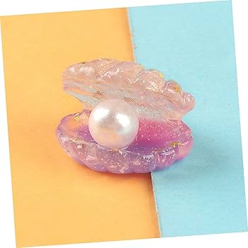Amazon.co.jp: LEDMOMO 18個貝殻の装飾 真珠付きチュア貝殻 樹脂工芸用