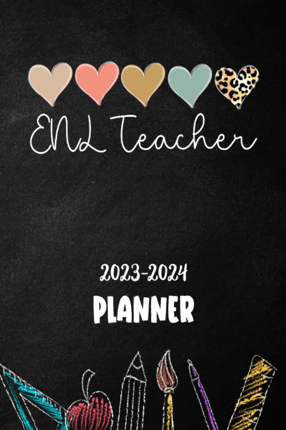 ENL Teacher 2023-2024 Planner: Monthly and Weekly Class Organizer | Lesson Plan Grade and Record Books for ENL Teacher | July 2022-June 2023 Academic ... school Teacher | Leopard Boho Rainbow Cover