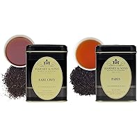 Vista 1 de Harney & Sons Black Earl Grey y Paris - Té de hojas sueltas, 8 onzas