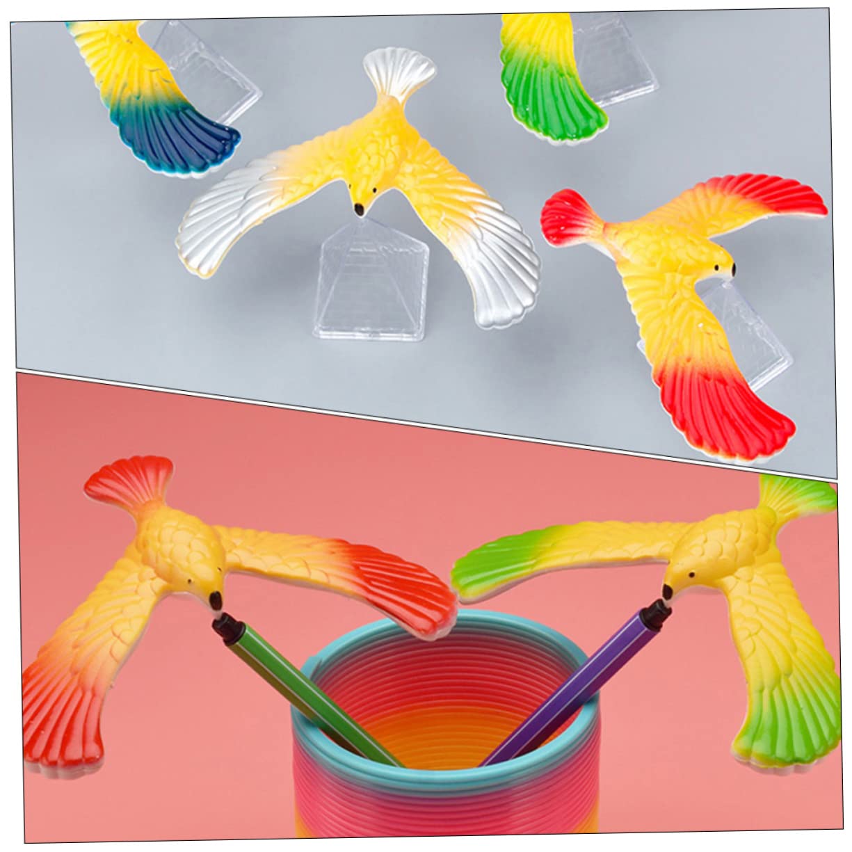 TOYANDONA 12pcs Balancing Eagle Toy Kids Educational s Plastic Playes Classic s Finger Balancing Balanced Bird Balance for Finger Balance Eagle Kids - Image 3