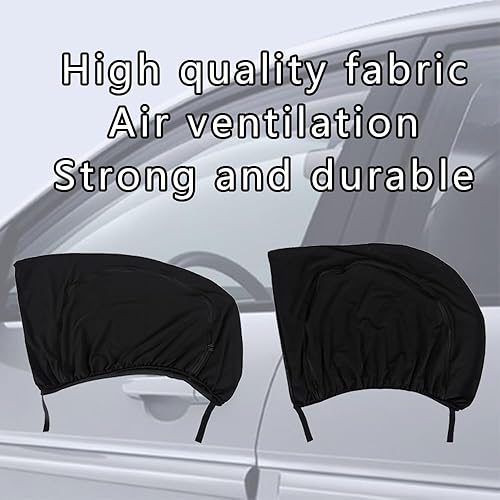 Miniatura 5 de 2 parasoles universales para ventana de automóvil, parasol universal para ventana lateral de malla transpirable, pantalla con cremallera para