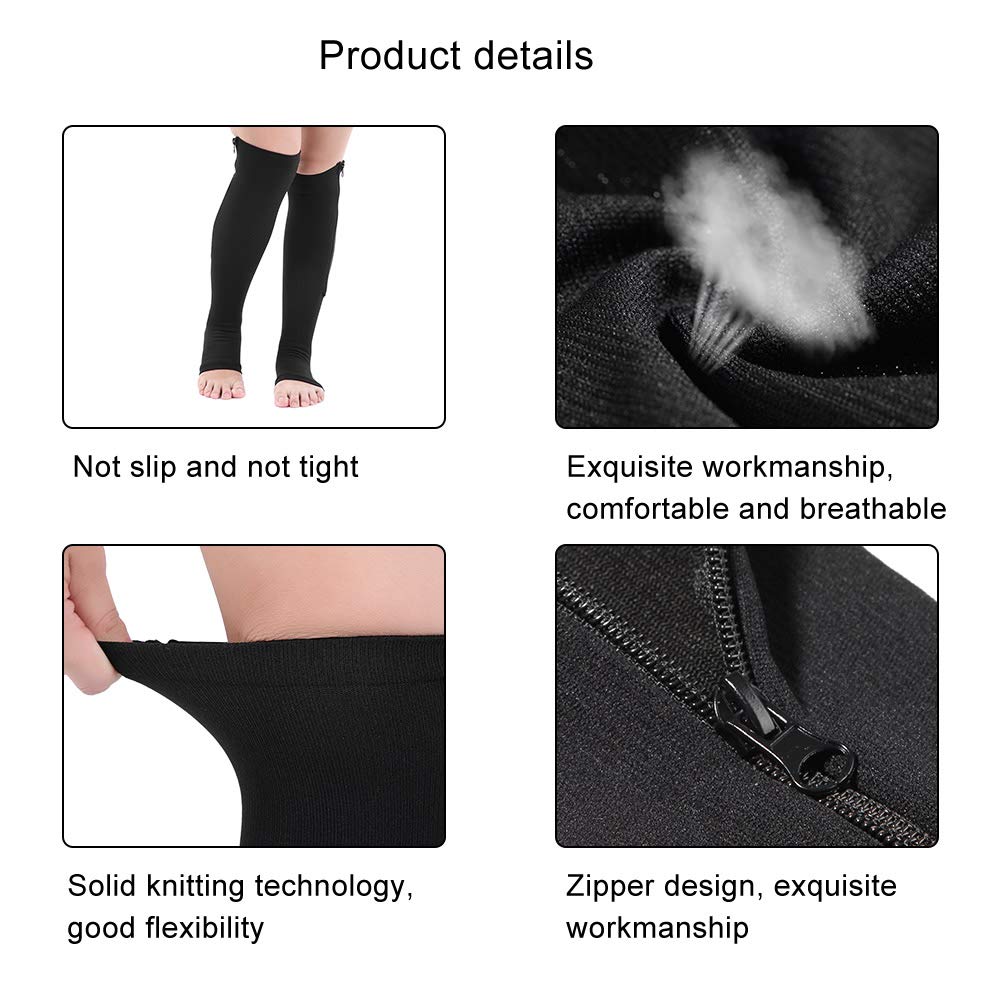 Compression Socks with Zipper - Image 3