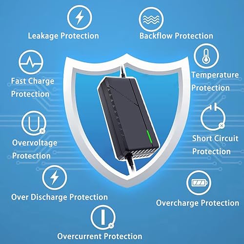 Miniatura 2 de Cargador de batería LiFePO4 de 14.6V 5A Carga de batería de litio para aerosol, timbre, pesca, cortacésped, etc.