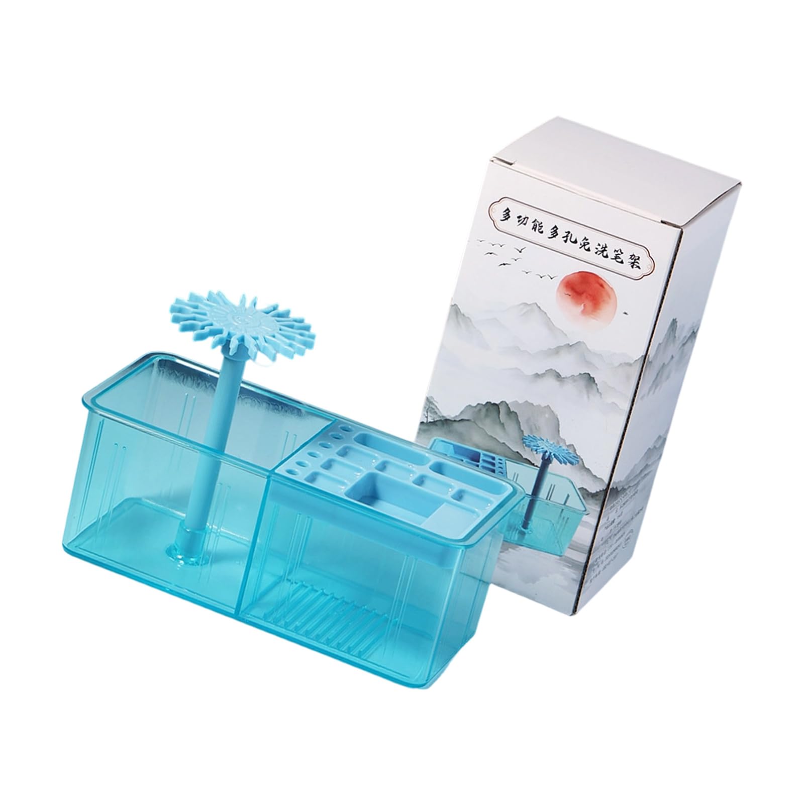 NUEAYMS Not Clean Brush Maintenance Stand Easy Art Tool Storage Solution ABS Stand for Painter Calligraphers Hobbyists Not Rinse Moisturizing Brush Holder