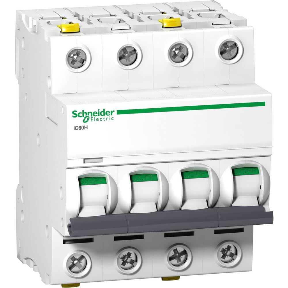 Schneider Electric iC60H MCB Leitungsschutzschalter Typ C, 4-polig 25A 440V, Abschaltvermögen 10 kA Acti 9