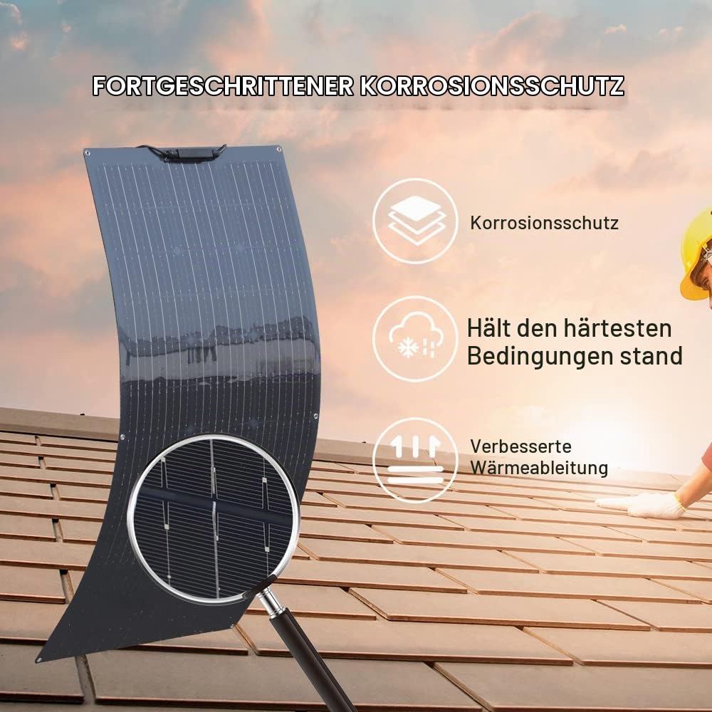 200w Solarpanel Solarmodul Solarpanel Set, PV Solarmodule Wohnmobil