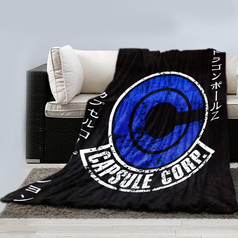 Dragon Ball Z Fleece Blanket with Fuzions and Super Saiyan Forms Goku