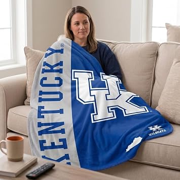 Pegasus Sports NCAA Kentucky Wildcats Endzone Ultra Soft Tailgate Throw