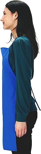 Miniatura 4 de School Smart Delantal de arte, diseño de vinilo fácil de limpiar, 29 x 17 pulgadas, tamaño ajustable para adultos