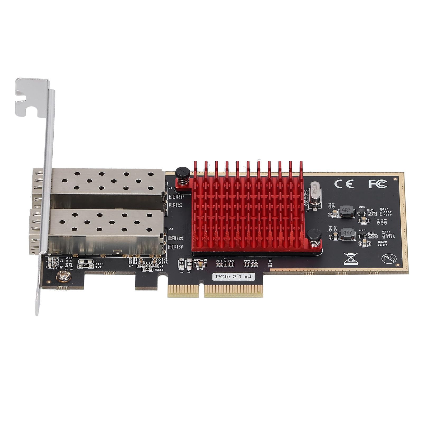 Scheda di Rete per Server in Fibra Ottica PCI Express a Doppia Porta per Computer Desktop con Chip I350 e Porte SFP