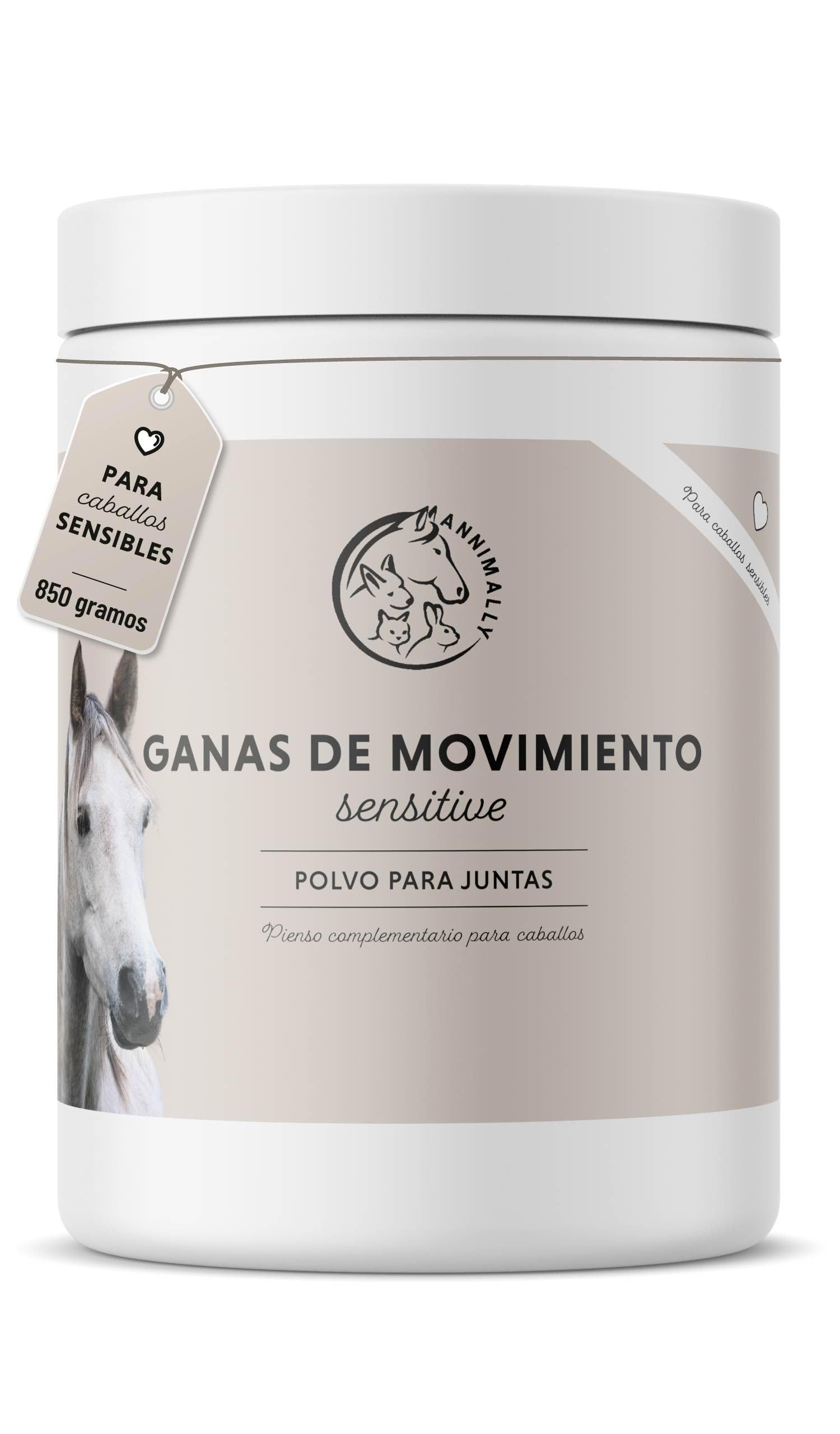 Polvo para articulaciones para caballos 850g con colágeno, manzanilla, MSM (azufre), glucosamina, ácido hialurónico, condroitina - Complemento alimenticio para fortalecer las articulaciones caballo