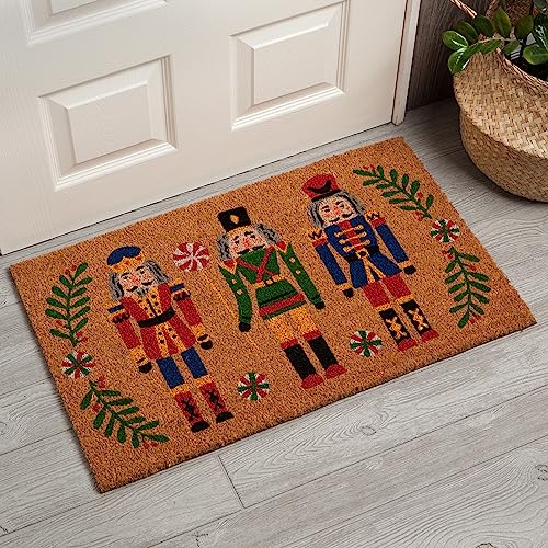 Now-Designs-Christmas-Nutcracker-Natural-Coconut-Fiber-Printed-Doormat-Vinyl-Backed-18-x-30-in-W18-x-L30in Now Designs Christmas Nutcracker Natural Coconut Fiber Printed Doormat Vinyl Backed 18 x 30 in W18 x L30in