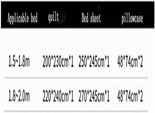 Miniatura 2 de FLYIFE Duvets Bedding Set Elegance Duvet Cover Set 4 Pcs Set Bed Linens Double Bedclothes Pillowcase Quilts (Size  1.8M)