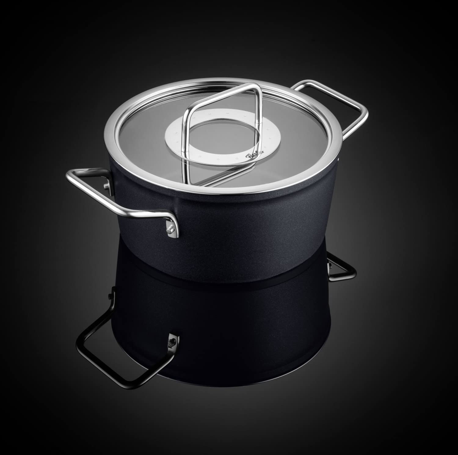 Fissler Adamant/Aluminium-Kochtopf (Ø 20 cm, 2,7L) Töpfe-beschichtet mit Glas-Deckel, antihaftend - Induktion