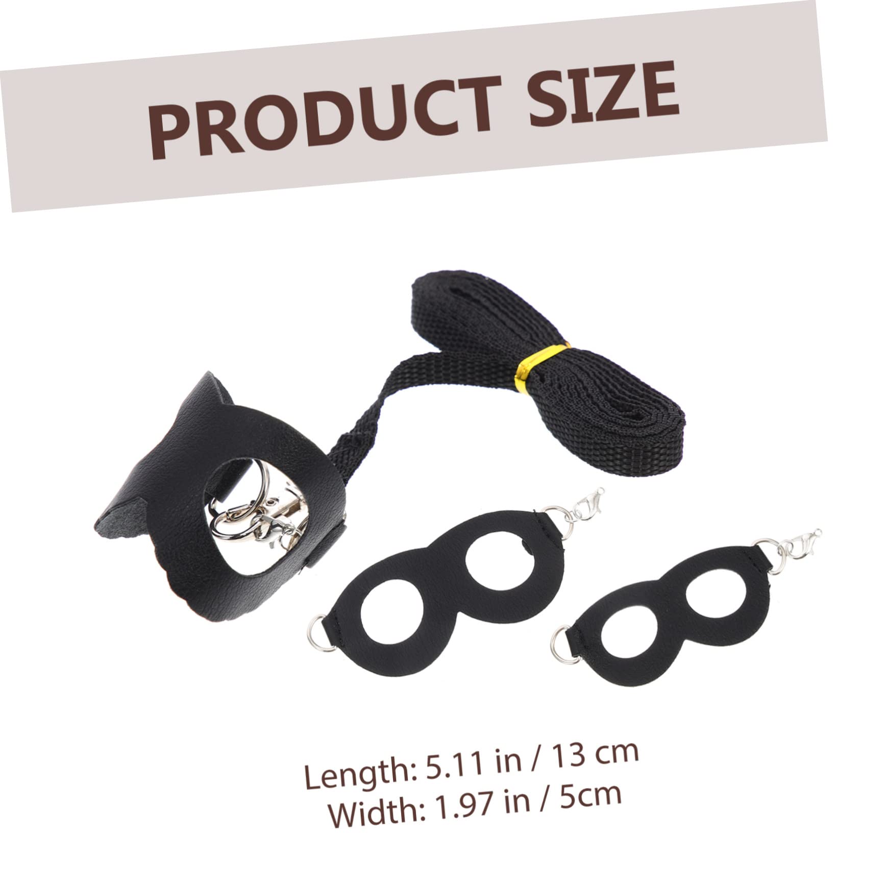 Sosoport 2Sets Convenient Hamster Harnesses with Leashes for Pets Breathable and Comfortable Sugar Glider Accessories for Outdoor Activities