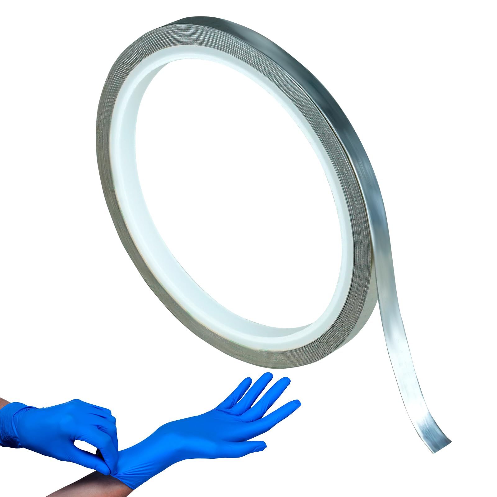 Bleiband mit Klebepaddel, Gewichtsklebeband, Bleistreifen für Tennisschläger, Pickleball-Paddel, Golf, 1/4 × 197 Zoll