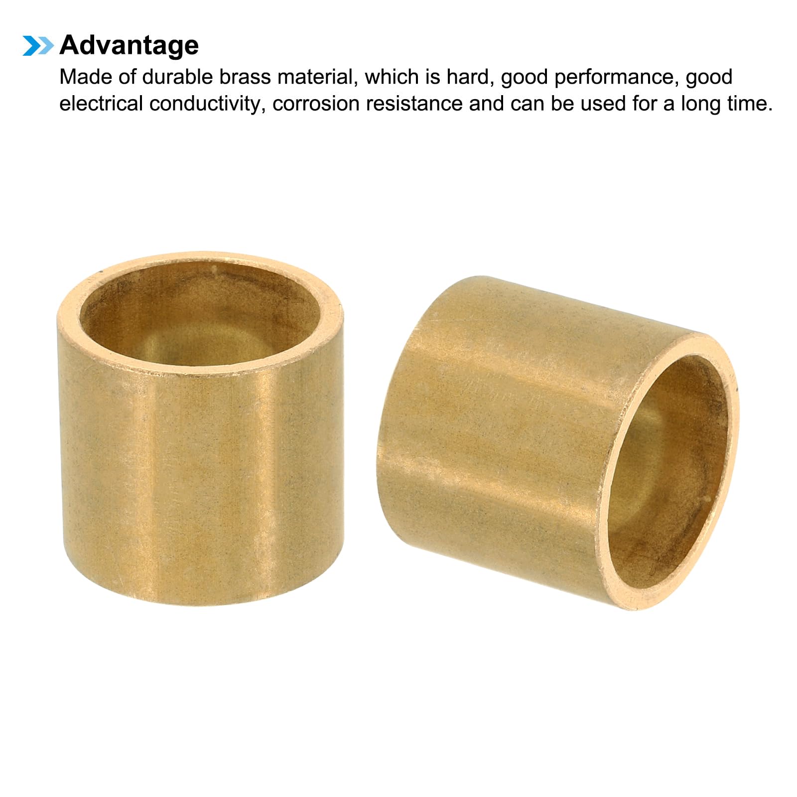 PATIKIL M25 Brass Spacers, 1 Pcs Metal Spacer Brass 25mm ID x 30mm OD x 25mm L Brass Spacers Screw Standoff for 1 Inch or M25 Screw - Image 4