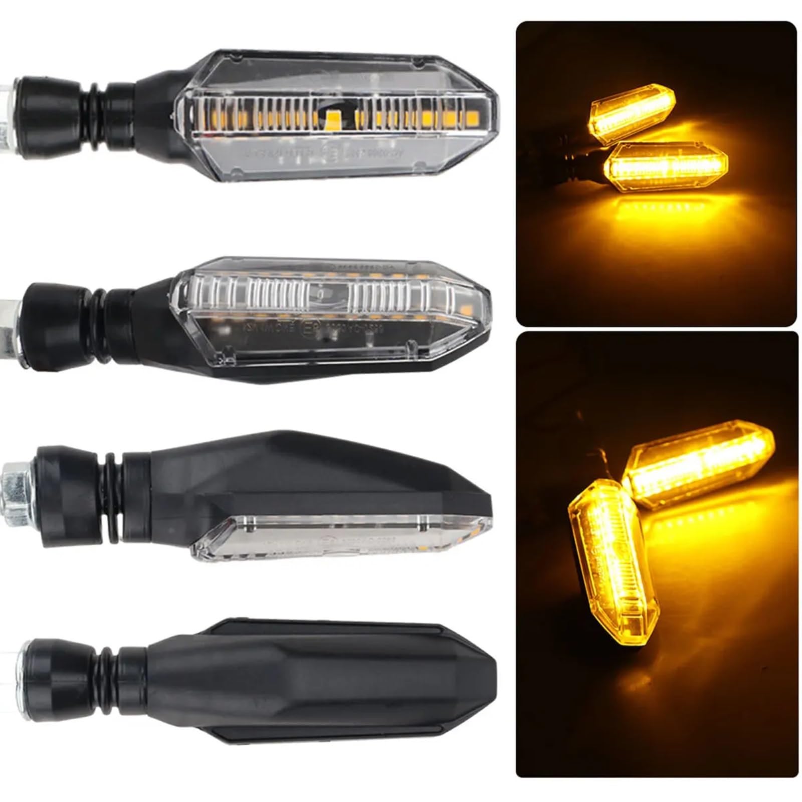 4 Pz 12 V 10 MM Universale Indicatori Di Direzione Luci Ambra Lampeggiante Indicatore Lampeggiante Moto Coda Direzione Indicatore Laterale Di Guida Lampada