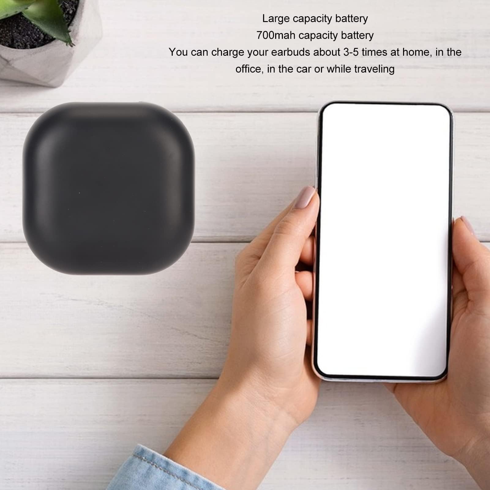 Ersatz Ladecase für Buds 2 Pro Drahtlose Ladegehäuse, Kabellose ladehülle mit Bluetooth Verbindung, 700 mAh Batterie, Typ C Ladekabel