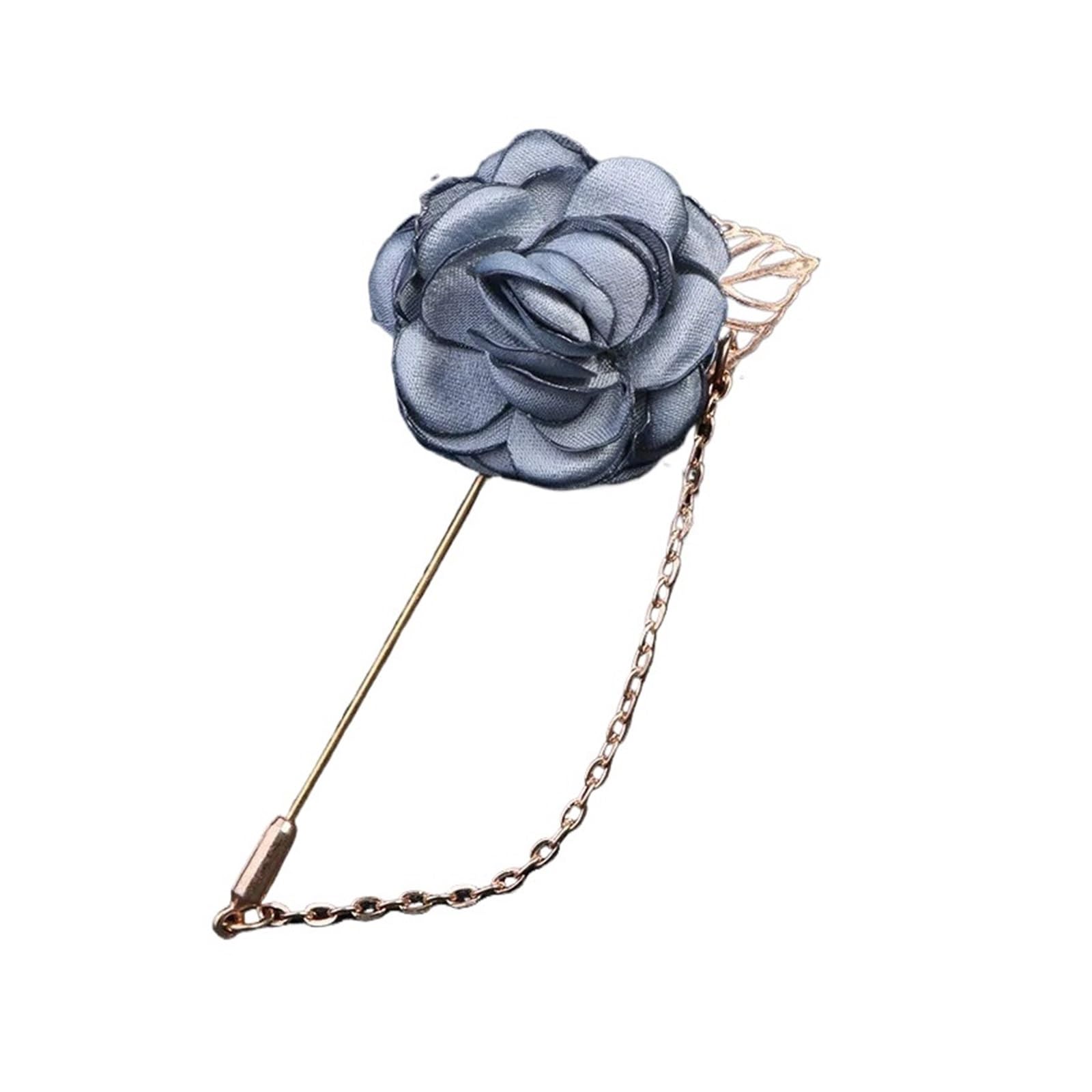 UJEDFHV Wedding Simulation Rose Corsage Wedding Corsage Men Fabric Rose Camellia Flower Groom Boutonnieres Decoration Accessory For Proms