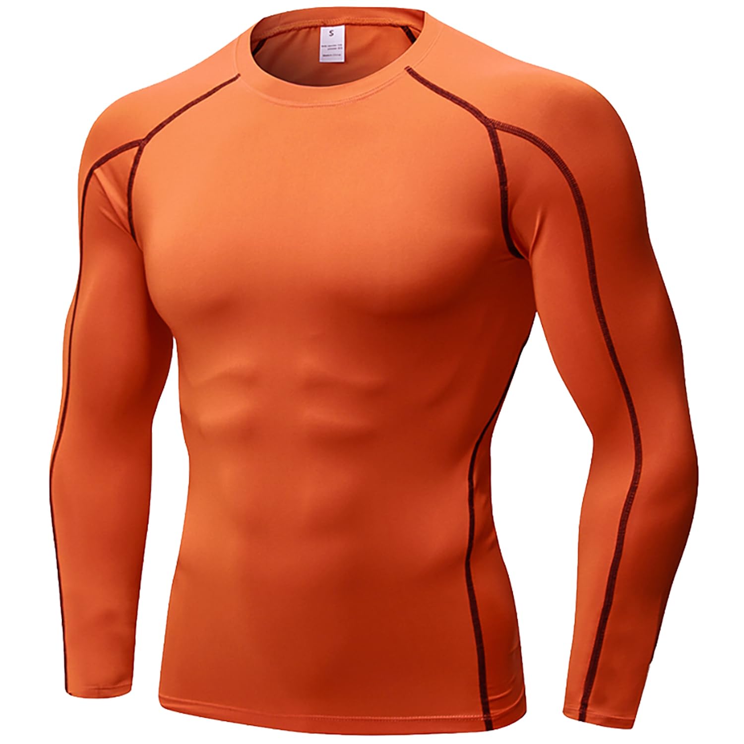 Men's Compression Shirts Long Sleeve Workout Gym T-Shirt Athletic Top Cool Dry Sports Baselayer Undershirts