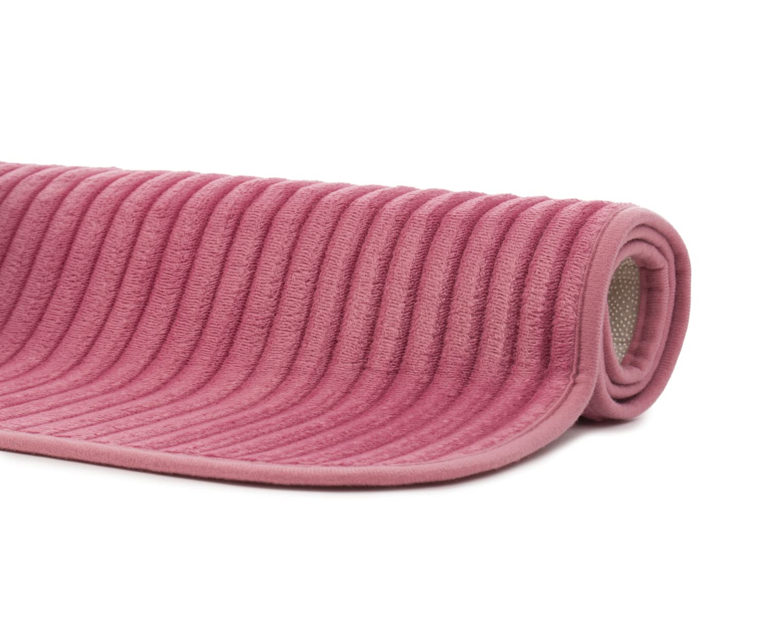 Gözze - Non-Slip Soft Bath Mat, 100% Polyester, 60 x 100 cm - Dusty Pink, 60 x 100 cm (Rectangular) - Image 2