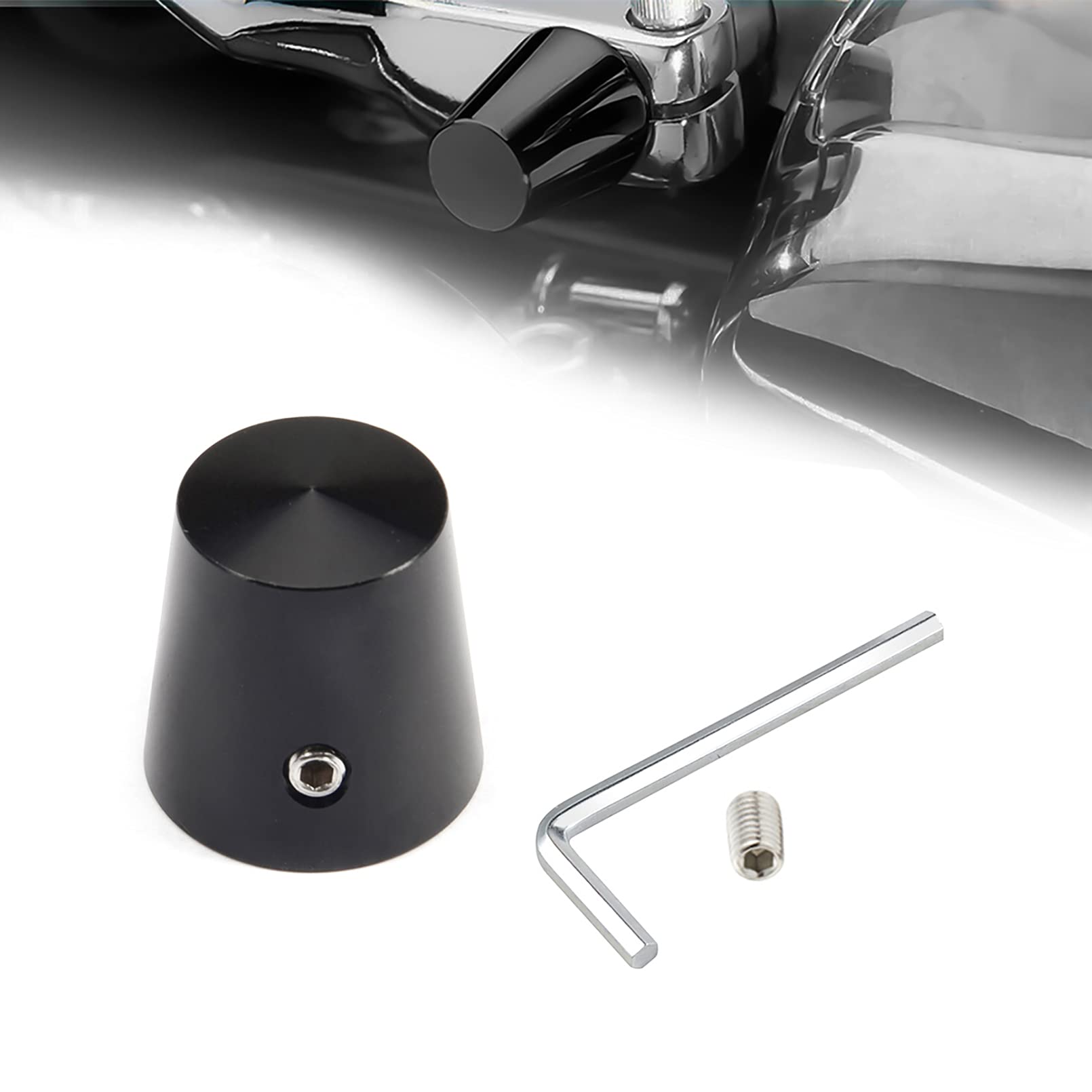Benlari Black Heel Shift Eliminator Cap Shaft Cap Compatible for Harley Davidson Touring Street Glide Electra Glide Road Glide Road King Trike 1980-2024
