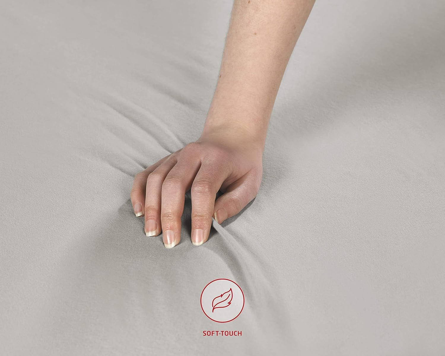 fleuresse Comfort Spannbettlaken (96 % Baumwolle, 4 % Elasthan), mit Rumdumgummizug, Ökotex Standard 100, für Matratzen bis 26 cm Höhe, 140 - 160 x 200 - 220 cm, Weiß