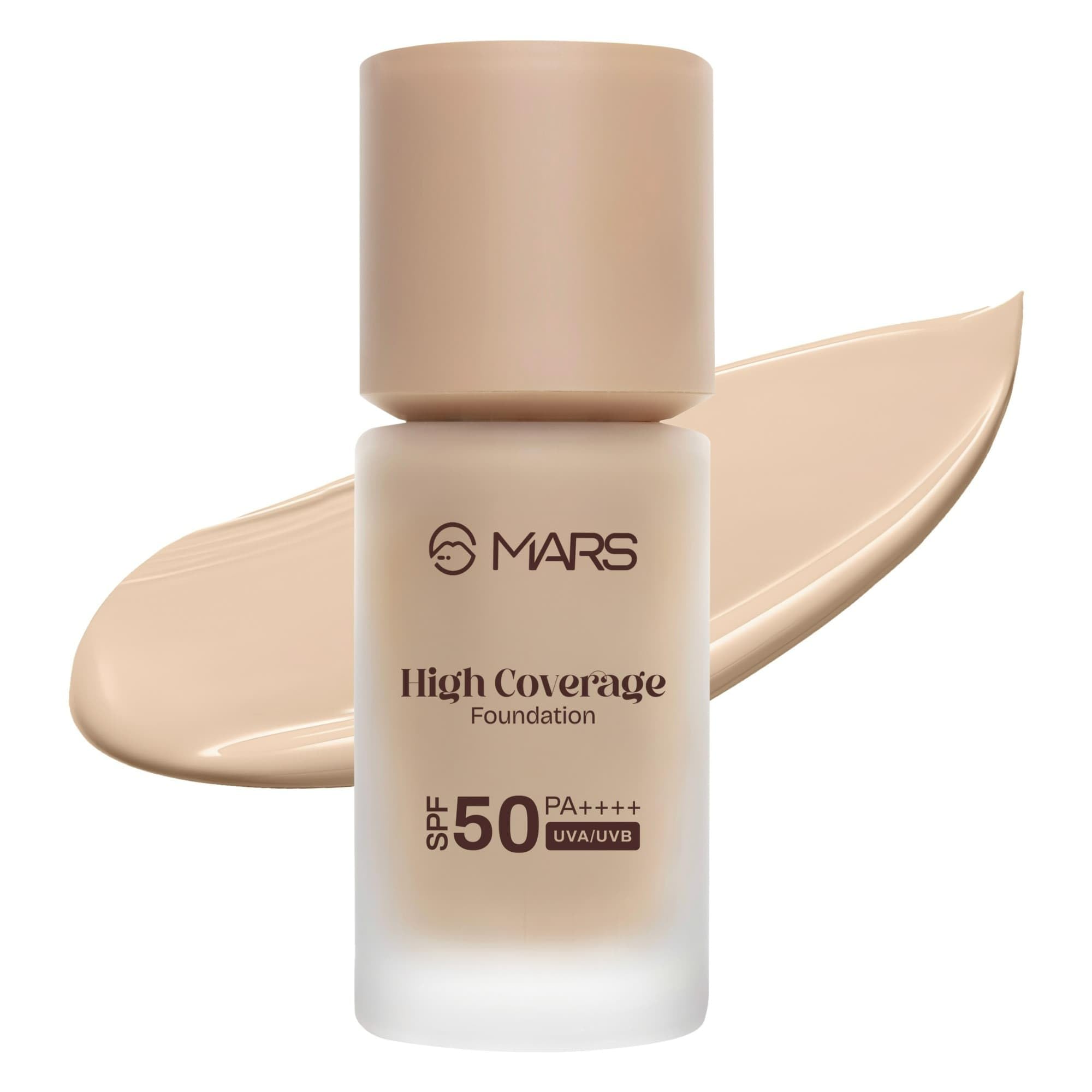 SPF50 PA++++ High Coverage Foundation (40ml) | Blemish Free & Blendable Makeup | All Skin Type | IN-VIVO Tested with 5 Star UVA+UVB Protection Boots Rating (SHADE-03)