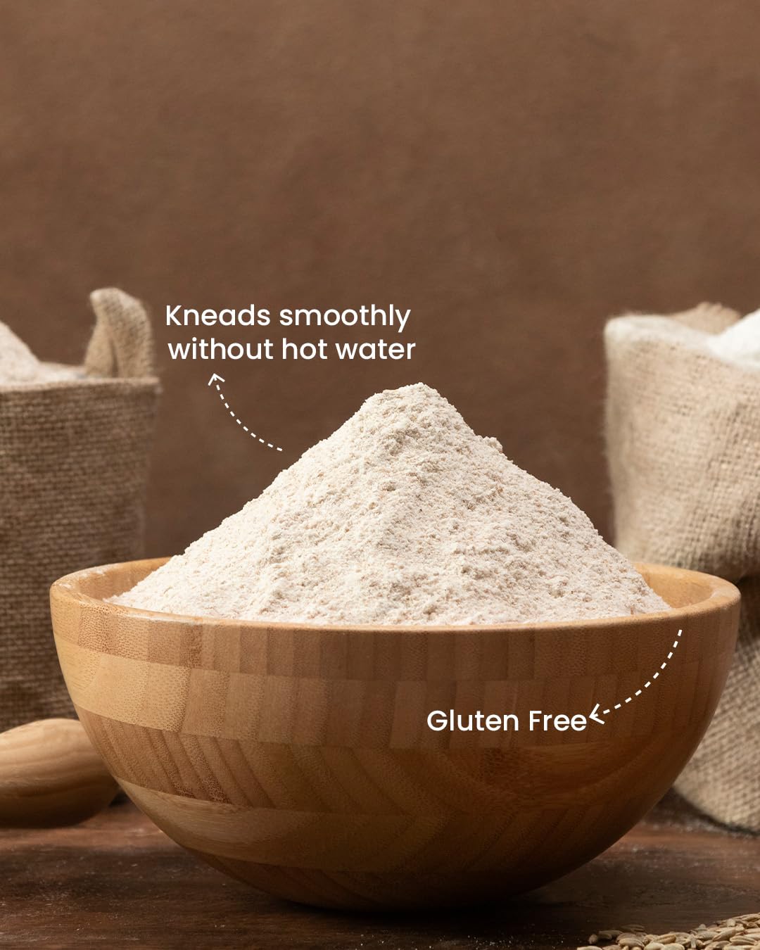 Farm Veda Jowar Flour (Sorghum Flour) - 1 kg | Millet flour | Gluten-Free | High Protein | 100% Natural | Kneads Smoothly Without Hot Water | Ready in Minutes - Image 4 thumbnail