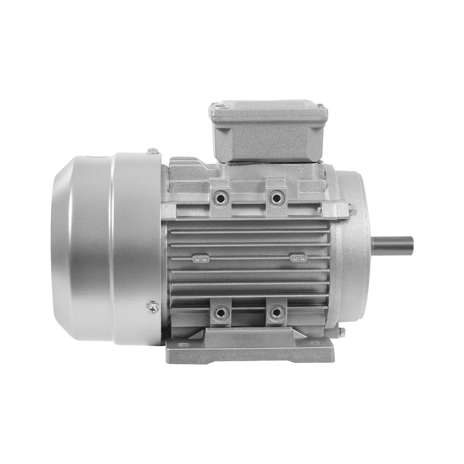 Motor eléctrico 230 V/400 V, 0,55 kW, 1395 rpm, motor trifásico IP55, motor industrial trifásico con bobina de cobre, diámetro del eje 14 mm, S1 máx. 1000 m para maquinaria industrial, minería y