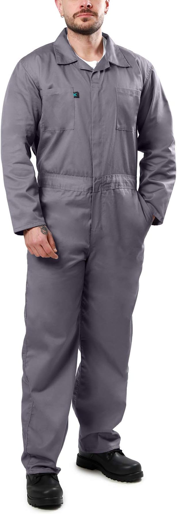 Coveralls for Men Long Sleeve Cotton Blend Work Jumpsuit