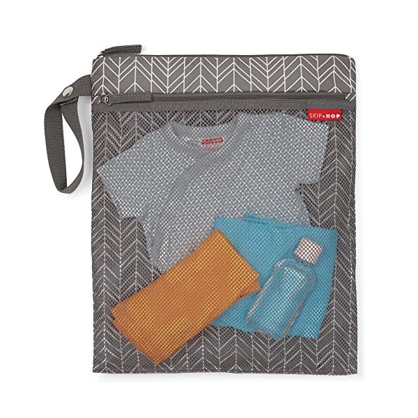Skip Hop Grab und Go Nass-/Trockentasche in Zig Zag Zebra, mehrfarbig – Bild 3