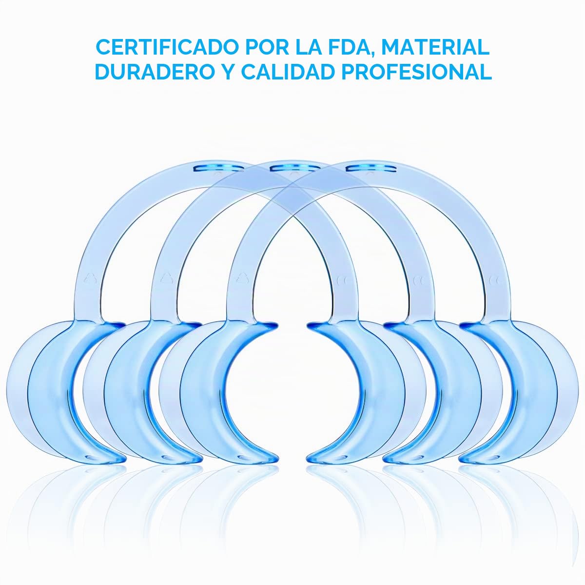 Vicloon Abridor de Boca Dental, 10pcs Retractores de Mejilla en Forma de C para Blanqueamiento de Dientes