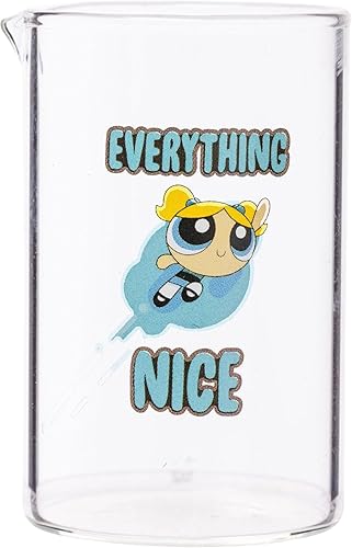 Miniatura 6 de Silver Buffalo Power Puff - Juego de 4 vasos de cristal para niñas